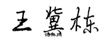 曾慶福王冀棟行書個性簽名怎么寫