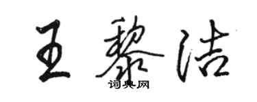 駱恆光王黎潔行書個性簽名怎么寫