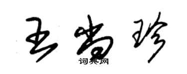 朱錫榮王尚珍草書個性簽名怎么寫