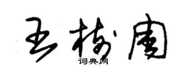 朱錫榮王樹周草書個性簽名怎么寫