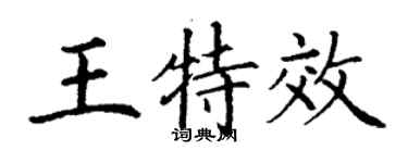 丁謙王特效楷書個性簽名怎么寫