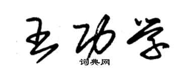 朱錫榮王功學草書個性簽名怎么寫