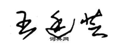 朱錫榮王廷芝草書個性簽名怎么寫