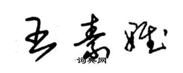 朱錫榮王素雅草書個性簽名怎么寫