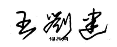 朱錫榮王劉建草書個性簽名怎么寫