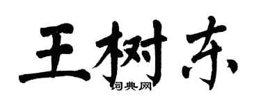 翁闓運王樹東楷書個性簽名怎么寫