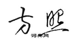 駱恆光方照草書個性簽名怎么寫