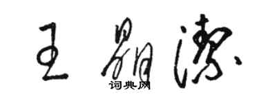 駱恆光王晶潔草書個性簽名怎么寫