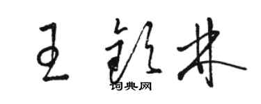 駱恆光王欽林草書個性簽名怎么寫
