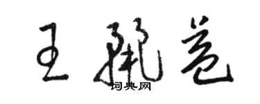 駱恆光王麗益草書個性簽名怎么寫