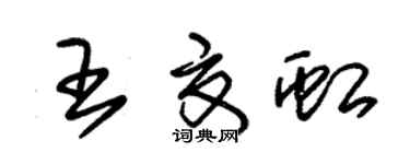 朱錫榮王夏虹草書個性簽名怎么寫