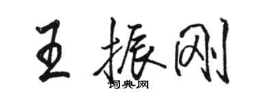 駱恆光王振剛行書個性簽名怎么寫