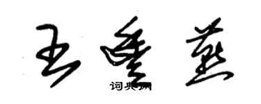 朱錫榮王豐燕草書個性簽名怎么寫