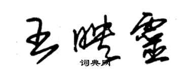 朱錫榮王映靈草書個性簽名怎么寫