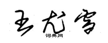 朱錫榮王尤雪草書個性簽名怎么寫