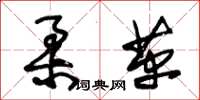 朱錫榮柔革草書怎么寫