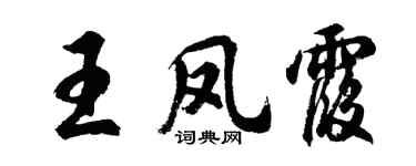 胡問遂王鳳霞行書個性簽名怎么寫