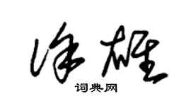 朱錫榮徐雄草書個性簽名怎么寫