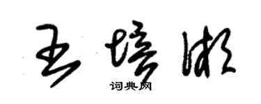 朱錫榮王培湘草書個性簽名怎么寫