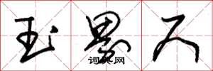 朱錫榮玉界尺草書怎么寫