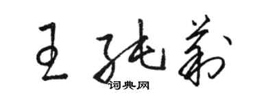 駱恆光王純莉草書個性簽名怎么寫