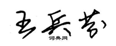 朱錫榮王兵芬草書個性簽名怎么寫