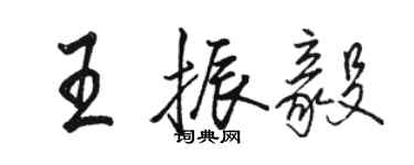 駱恆光王振毅行書個性簽名怎么寫