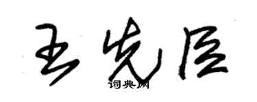 朱錫榮王先臣草書個性簽名怎么寫