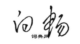 駱恆光白暢草書個性簽名怎么寫