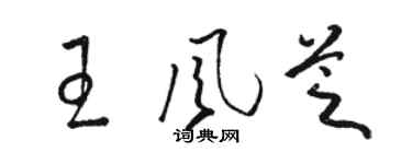駱恆光王風芝草書個性簽名怎么寫