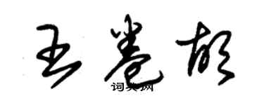 朱錫榮王卷胡草書個性簽名怎么寫