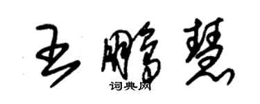 朱錫榮王鵬慧草書個性簽名怎么寫