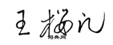 駱恆光王櫻凡草書個性簽名怎么寫