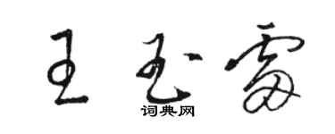 駱恆光王玉雷草書個性簽名怎么寫