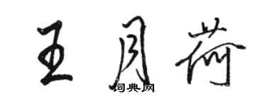 駱恆光王月荷行書個性簽名怎么寫