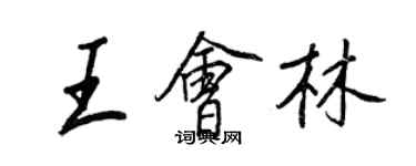 王正良王會林行書個性簽名怎么寫