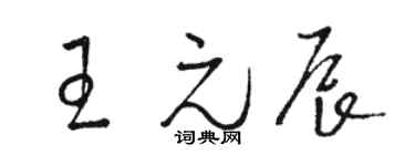 駱恆光王元辰草書個性簽名怎么寫