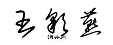 朱錫榮王彩燕草書個性簽名怎么寫