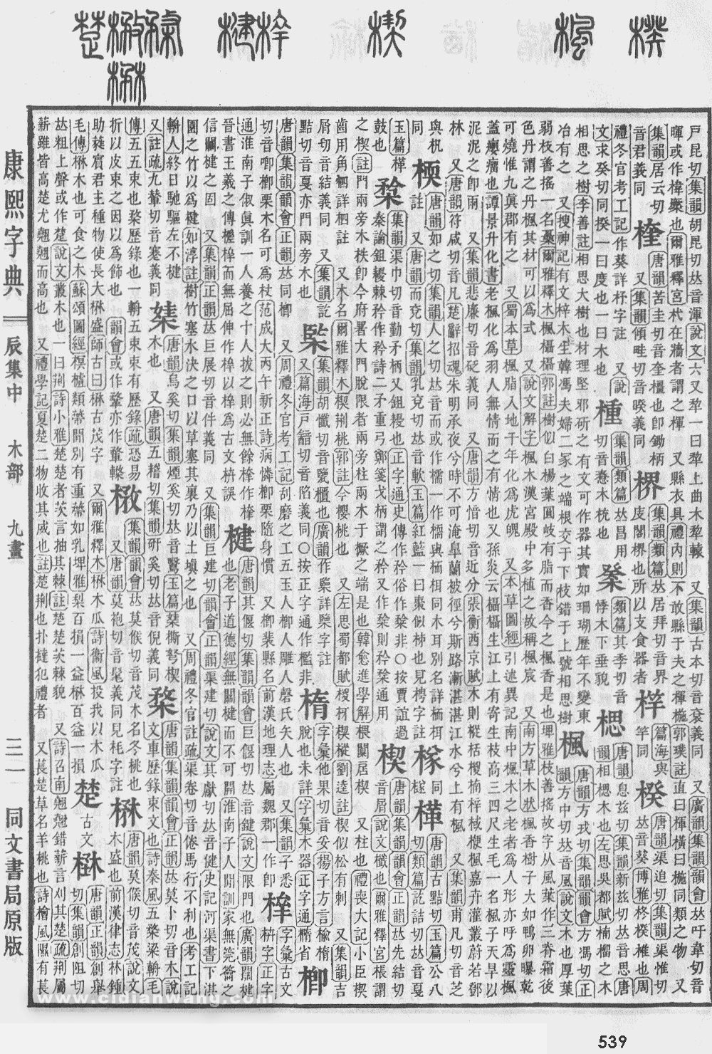 康熙字典掃描版第539頁