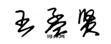 朱錫榮王孟賢草書個性簽名怎么寫