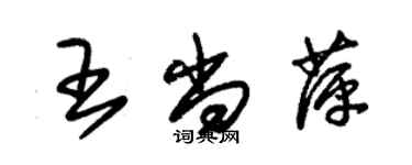 朱錫榮王尚萍草書個性簽名怎么寫