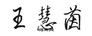 駱恆光王慧茵行書個性簽名怎么寫