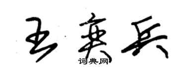 朱錫榮王奕兵草書個性簽名怎么寫