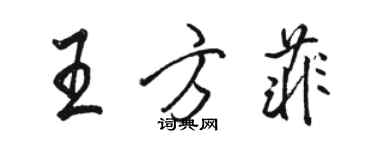 駱恆光王方菲行書個性簽名怎么寫