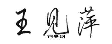 駱恆光王見萍行書個性簽名怎么寫