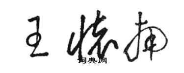 駱恆光王懷南草書個性簽名怎么寫