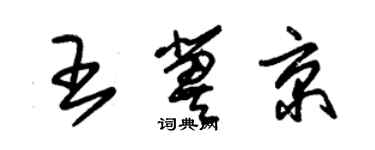 朱錫榮王冀京草書個性簽名怎么寫