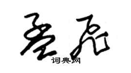 朱錫榮孟飛草書個性簽名怎么寫