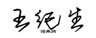 朱錫榮王紀生草書個性簽名怎么寫