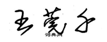 朱錫榮王莞千草書個性簽名怎么寫